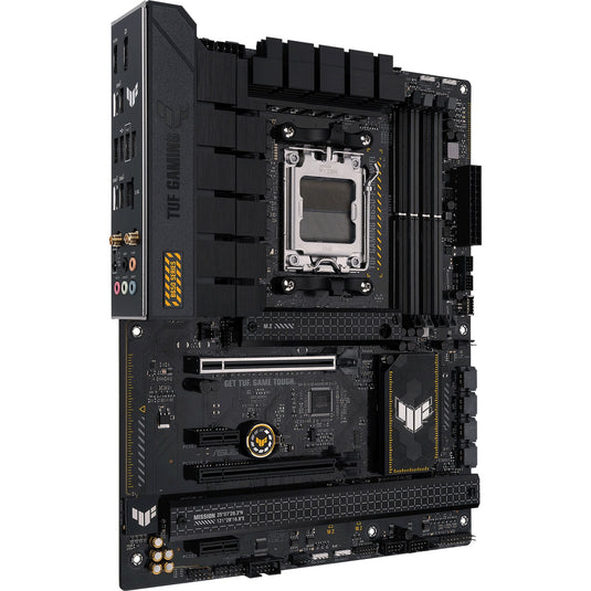 Asus tuf gaming b650-plus wifi socket am5 moederbord (zwart lichtoranje, raid, 2.5gb-lan, wi-fi 6, bt 5.2, sound, atx)