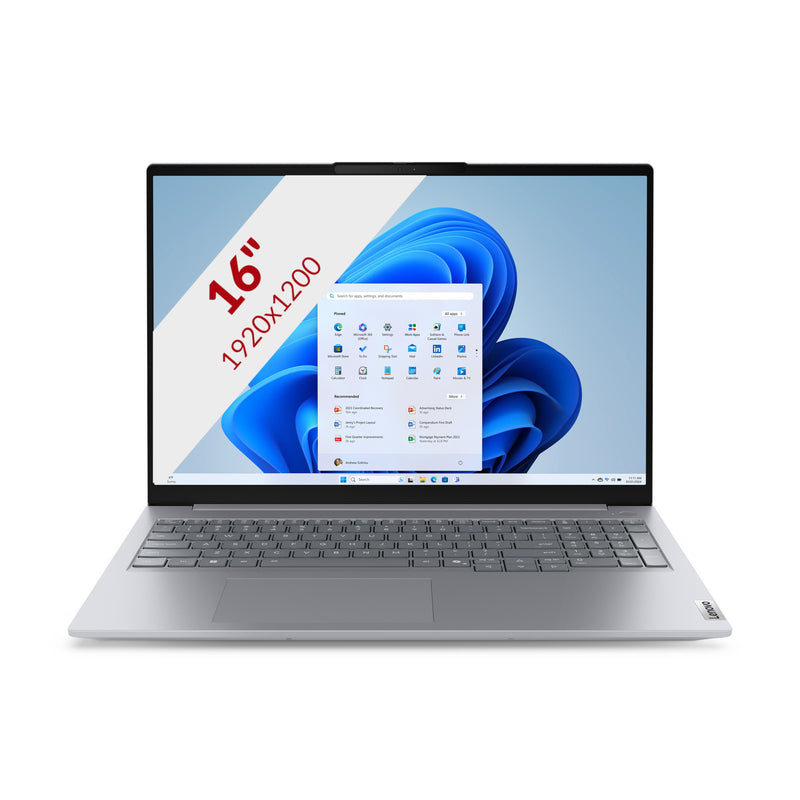 Load image into Gallery viewer, Lenovo thinkbook 16 g8 ial (21sk00ebmh) 16 laptop (grijs | core ultra 5 135h | arc graphics |16 gb | 512 gb ssd)
