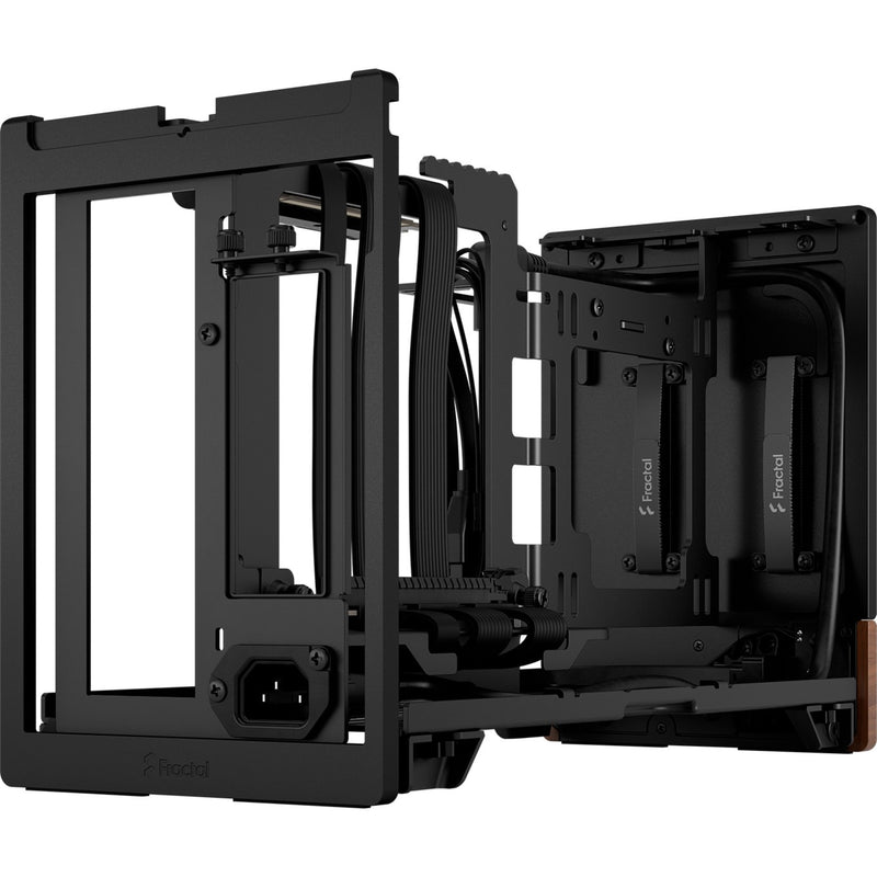 Load image into Gallery viewer, Fractal design terra mini tower behuizing (grafiet houtkleur | 1x usb-a | 1x usb-c)
