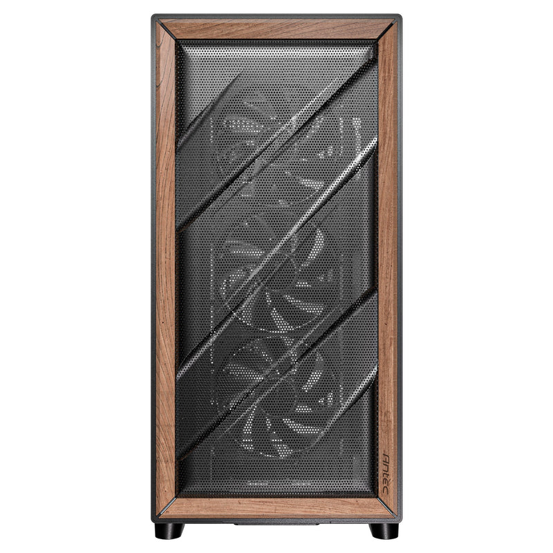 Load image into Gallery viewer, Antec flux midi tower behuizing (zwart | 2x usb-a | 1x usb-c | tempered glass)
