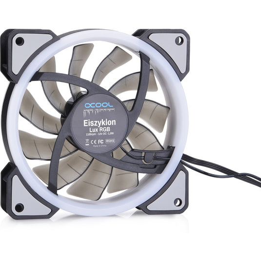 Alphacool eiszyklon aurora lux digital rgb case fans (3 stuks, 120 x 120 x 25 mm, 3-pins fan-connector)