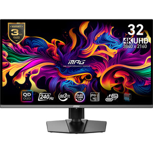 Msi mpg 321urx qd-oled 31.5 4k uhd gaming monitor (zwart, 2x hdmi, displayport, 2x usb-a , usb-b, usb-c, 240 hz)