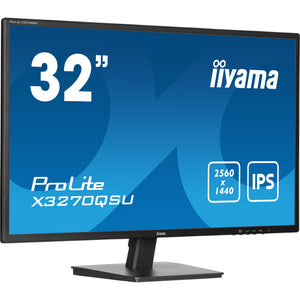 Iiyama prolite x3270qsu-b1 31.5 monitor (zwart, 2x hdmi, displayport, 3x usb-a)