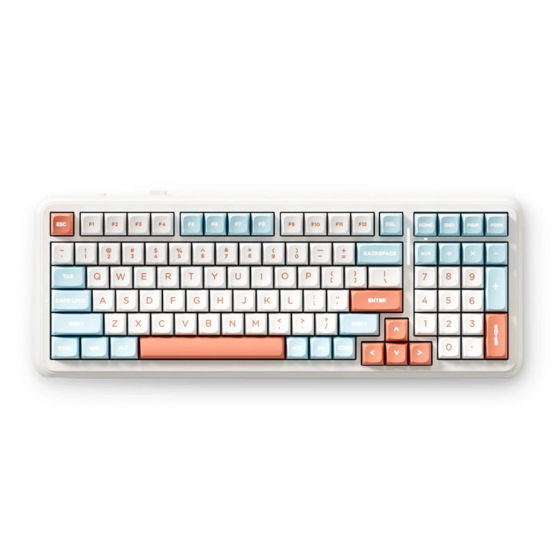 Load image into Gallery viewer, Mchose k99 v2 wireless mechanical orange, gaming toetsenbord (us lay-out)
