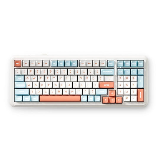 Mchose k99 v2 wireless mechanical orange, gaming toetsenbord (us lay-out)