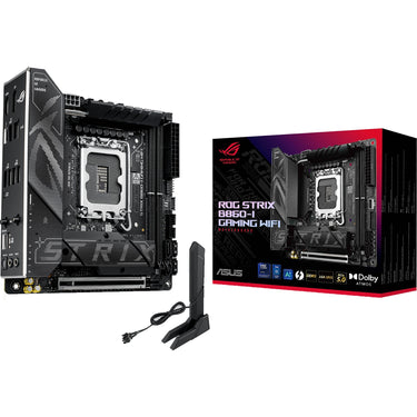 Asus rog strix b860-i gaming wifi socket 1851 moederbord (raid, 2.5 gb-lan, wi-fi 7, bt, sound, mini-itx)