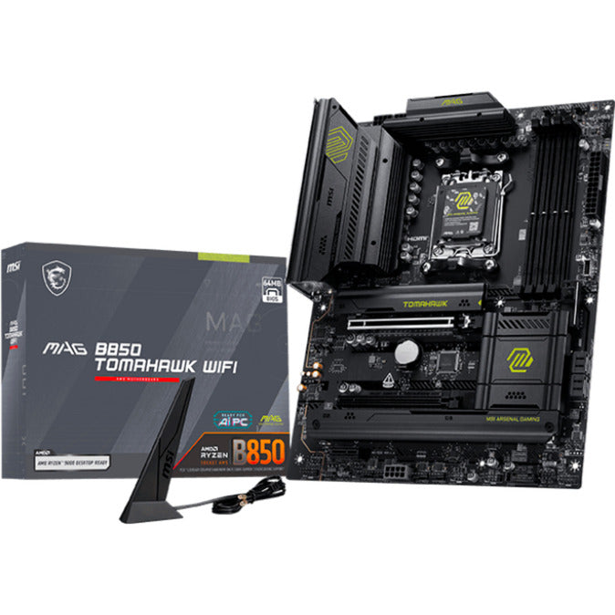 Load image into Gallery viewer, Msi mag b850 tomahawk wifi socket am5 moederbord (raid, 5gb-lan, wi-fi 7, bt, sound, atx)
