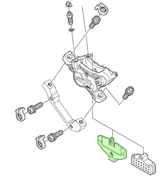 Shimano pad spacer for br-m820 br-m640 m9120