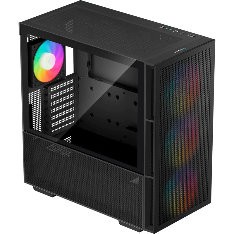 Load image into Gallery viewer, Deepcool ch560 midi tower behuizing (zwart | 1x usb-a | 1x usb-c | rgb | window)
