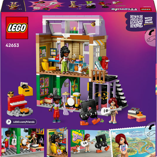 Lego friends - muziekwinkel en appartement constructiespeelgoed (42653)