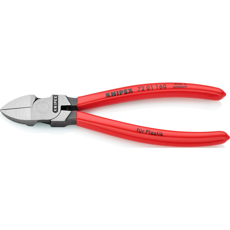 Load image into Gallery viewer, Knipex zijsnijtang voor kunststof 72 01 160 kniptang (rood)
