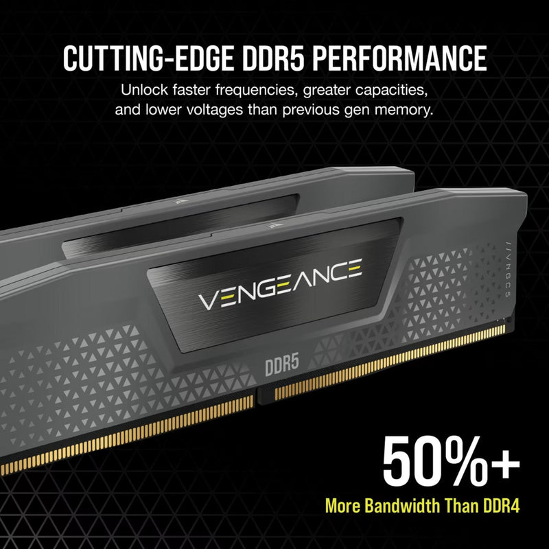 Afbeelding laden in galerijviewer, Corsair vengeance 32 gb ddr5-6000 (2x 16 gb) werkgeheugen (zwart, cmk32gx5m2d6000z38, xmp, expo)
