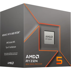 Amd ryzen 5 8400f, 4,2 ghz (4,7 ghz turbo boost) socket am5 processor (unlocked, wraith stealth, boxed)