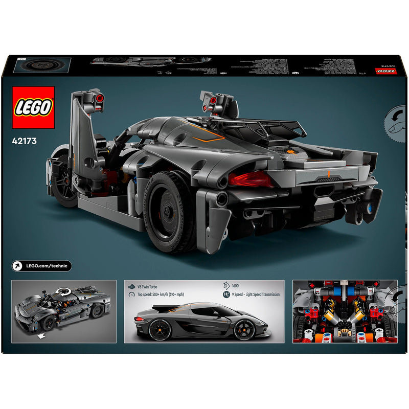 Load image into Gallery viewer, Lego technic 42173 koenigsegg jesko absolut grijze hypercar
