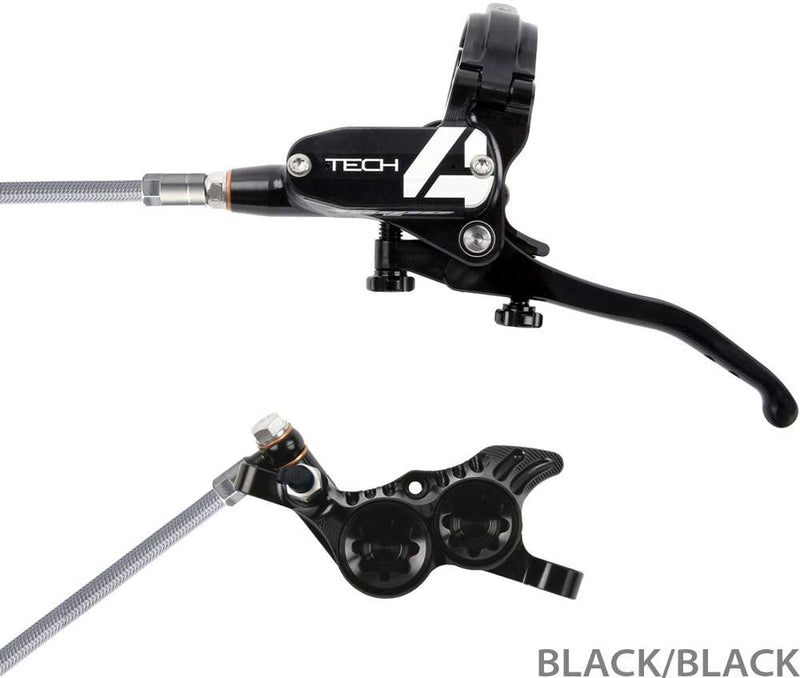 Load image into Gallery viewer, Hope tech 4 v4 steel braided disc brake - lever left
