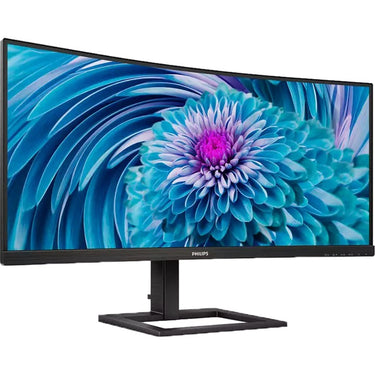 Philips 346e2cuae 00 34 curved ultrawide monitor (zwart, hdmi, displayport, 4x usb-a, usb-c)