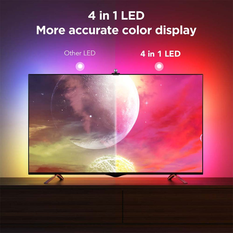 Laden Sie das Bild in Galerie -Viewer, Govee envisual smart tv backlight 3s ledstrip (2.4ghz wifi, bluetooth, voor 55 - 65 inch tv's)
