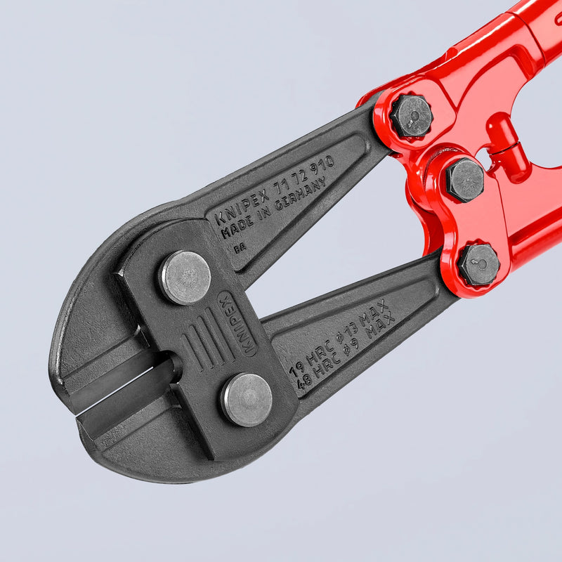 Load image into Gallery viewer, Knipex boutensnijder 71 72 910 kniptang (rood blauw, middensnijder, geschroefd scharnier)
