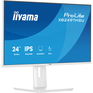 Iiyama prolite xb2497hsu-w1 23.8 monitor (wit (mat), 120 hz, hdmi, displayport, usb, audio)