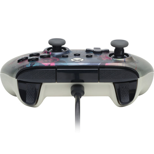 Powera advantage plus bedrade controller voor xbox series x|s - bloom gloom (zilver, xbox series x|s, xbox one, pc)