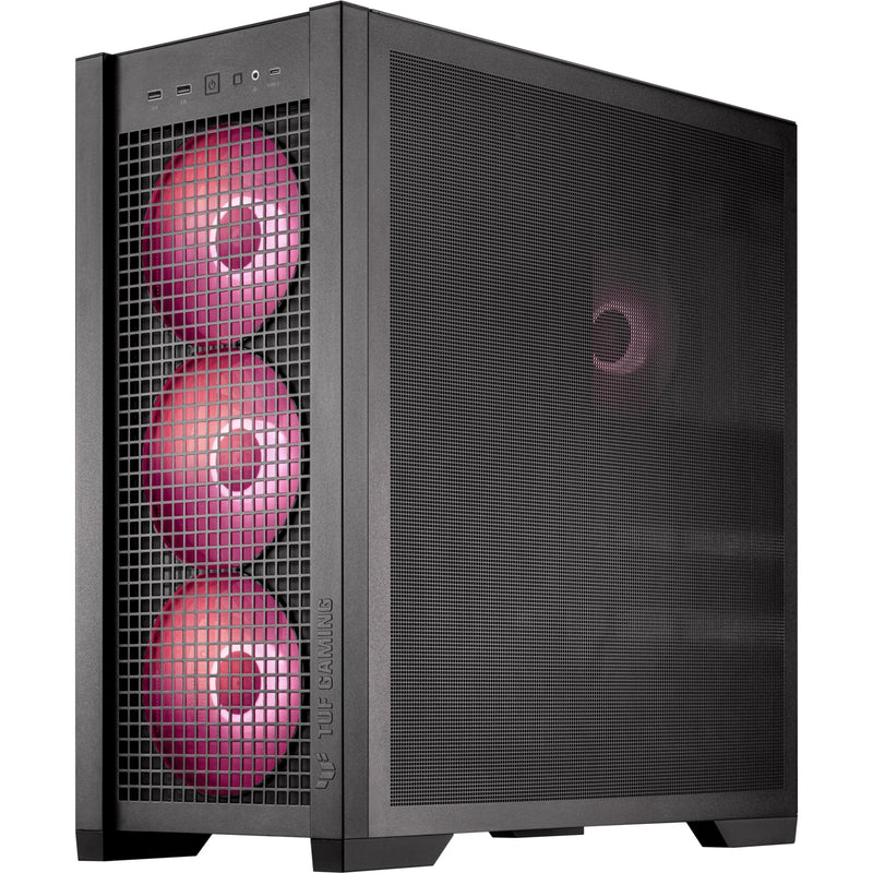 Load image into Gallery viewer, Asus tuf gaming gt302 argb midi tower behuizing (zwart | 2x usb-a | 1x usb-c | rgb | tempered glass)
