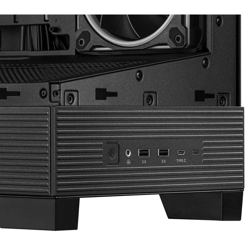 Load image into Gallery viewer, Asus a31 plus midi tower behuizing (zwart | 2x usb-a | 2x usb-c | tempered glass)
