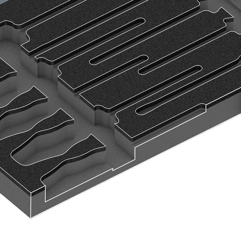 Chargez l'image dans la visionneuse de la galerie, Wera 9710 schuimrubberen inzetstuk met schroevendraaiers set 1, 18‑delig (zwart grijs, in schuiminzet voor werkplaatswagen)
