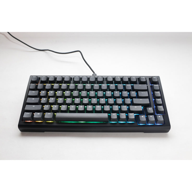 Load image into Gallery viewer, Ducky projectd tinker 75 met qmk via, toetsenbord (zwart wit, us lay-out, cherry mx red, rgb led, double-shot pbt, hot-swappable, gasket mount, 75%)
