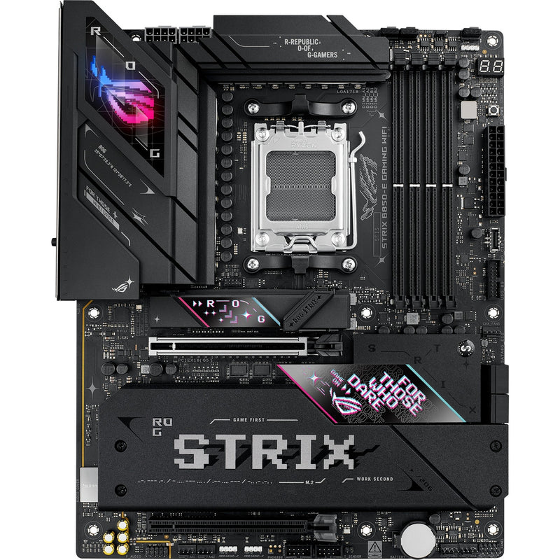 Load image into Gallery viewer, Asus rog strix b850-e gaming wifi socket am5 moederbord (zwart, raid, 5gb-lan, wi-fi 7, bt, sound, atx)
