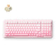 Mchose k99 v2 wireless gasket mount mechanical keyboard (lichtroze, us lay-out (qwerty), kailh box icy creamsicle, 99%, rgb, pbt keycaps, hot-swap, 2.4 ghz | bluetooth | usb-c)