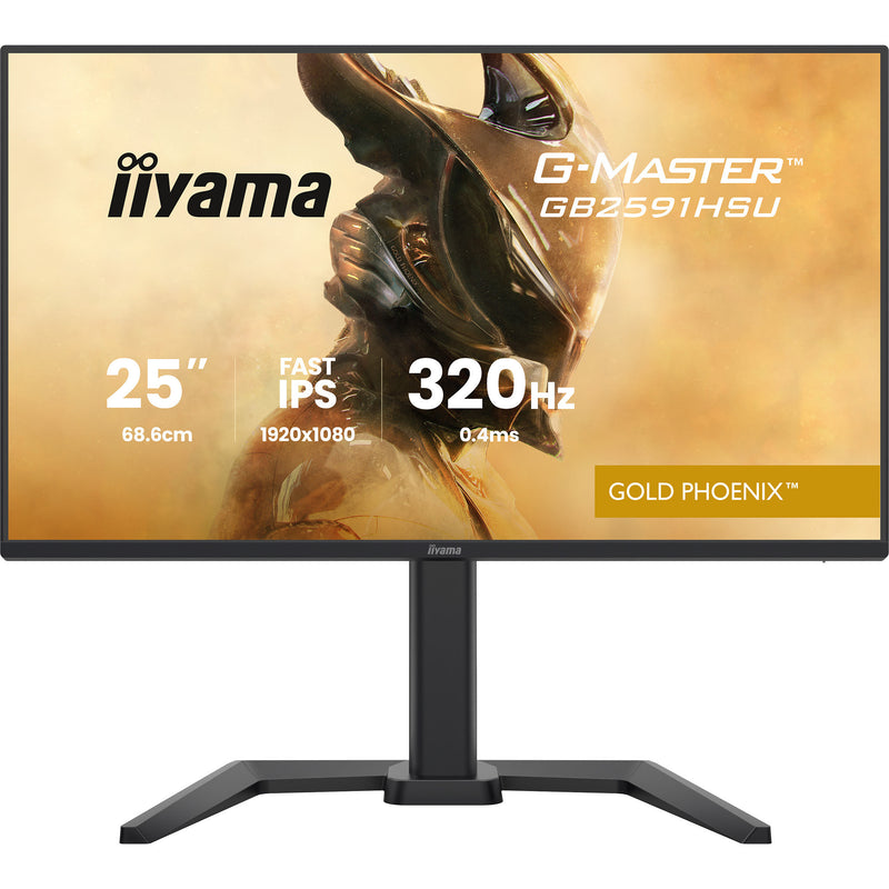 Load image into Gallery viewer, Iiyama g-master gold phoenix gb2591hsu-b1 24.5 gaming monitor (zwart (mat), 320 hz, hdmi, displayport, usb, audio)
