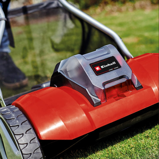 Einhell accu kooimesmaaier ge-hm 18 38 li-solo kooimaaier (rood zwart, accu en oplader niet inbegrepen)