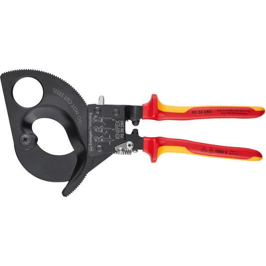 Knipex kabelschaar met ratelprincipe 9536280 kniptang