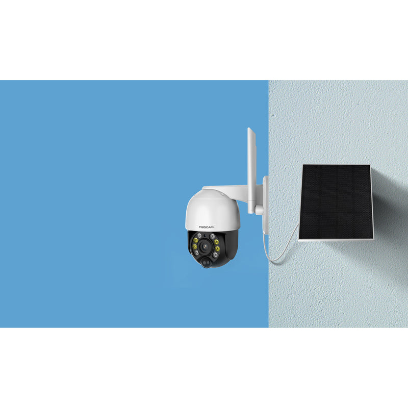 ギャラリービューアに画像をロードする, Foscam b4, 100% draadloze 2k 4mp pan tilt batterijcamera (wit)
