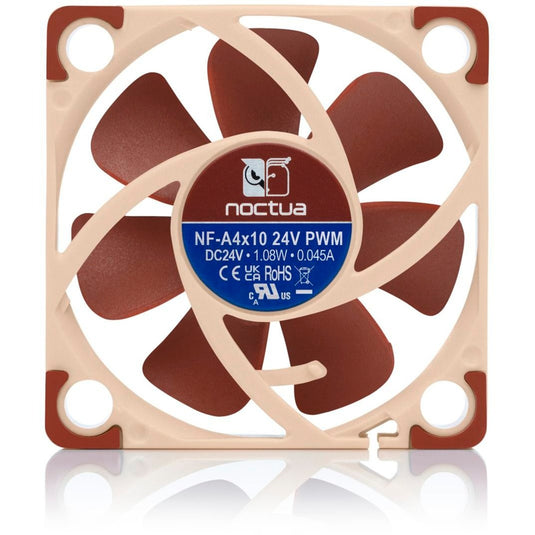Noctua nf-a4x10 24v pwm case fan (bruin, 40 x 40 x 10 mm)