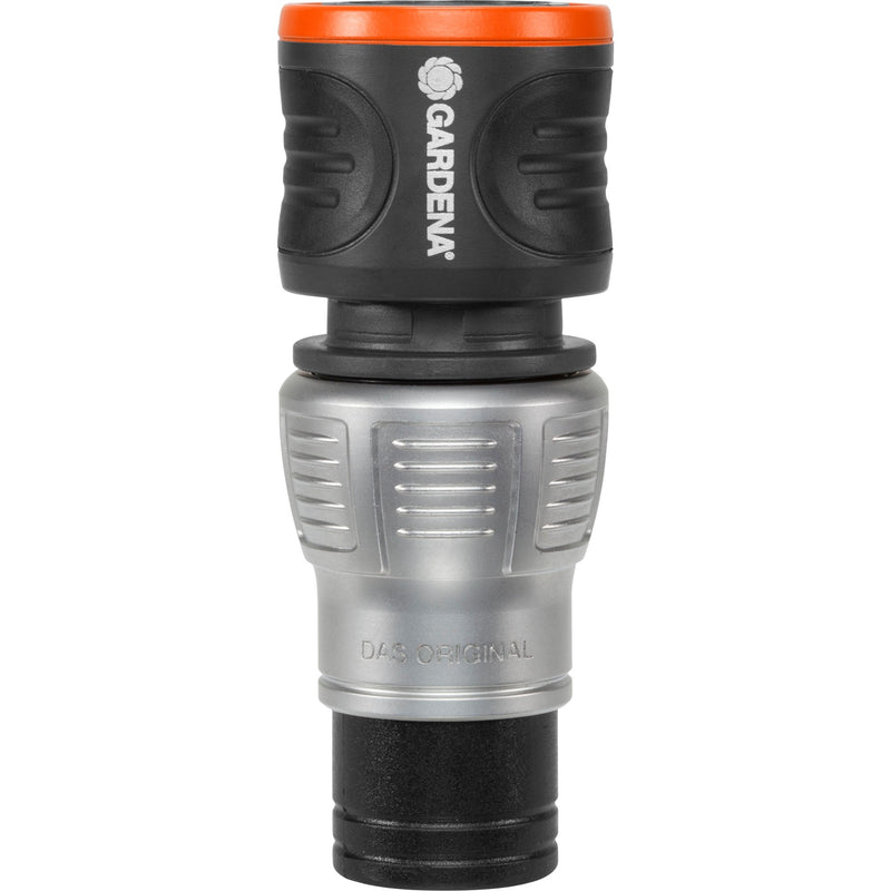 Load image into Gallery viewer, Gardena premium waterstop 13 mm (1 2 ) – 15 mm (5 8 ) slangstuk (grijs zilver, 18253-20)
