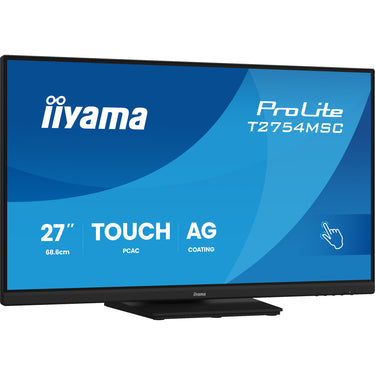 Iiyama prolite t2754msc-b2ag 27 touchscreen monitor (zwart (mat), touch, vga, hdmi, audio, usb)
