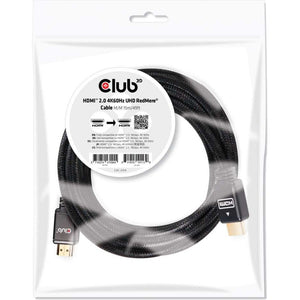Club 3d hdmi 2.0 redmere kabel (zwart, 15 meter, 4k)