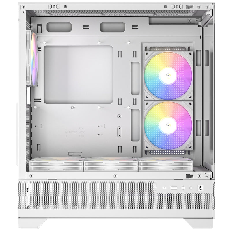 Load image into Gallery viewer, Antec cx700 elite rgb midi tower behuizing (wit | 2x usb-a | tempered glass)
