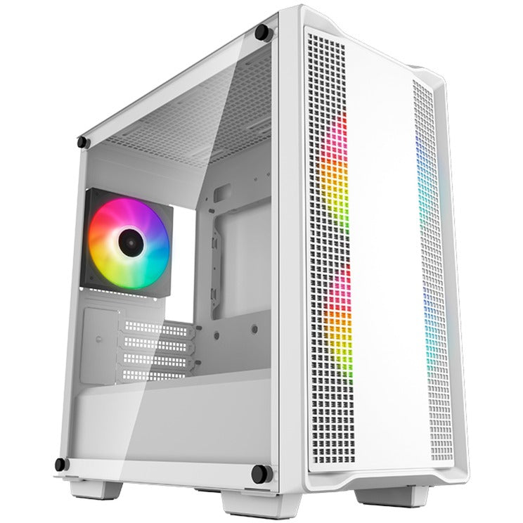 Load image into Gallery viewer, Deepcool cc360 argb midi tower behuizing (wit | 2x usb-a | rgb | tempered glass)
