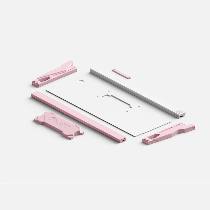 Load image into Gallery viewer, Iqunix ez63 pink magnetic switch gaming he keyboard (wit, us lay-out (qwerty), gateron magnetic jade pro, 60%, rgb, double shot pbt keycaps)
