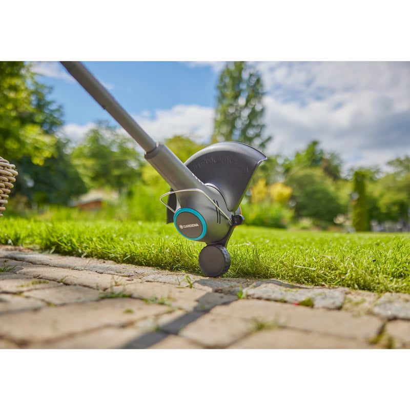 Load image into Gallery viewer, Gardena gazontrimmer easytrim 25 18v grastrimmer (grijs turquoise, accu en oplader niet inbegrepen)
