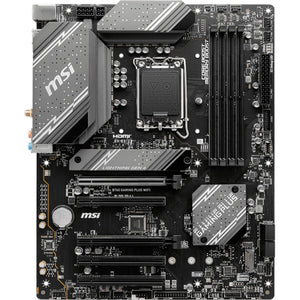 Msi b760 gaming plus wifi socket 1700 moederbord (grijs zwart, raid, 2.5gb-lan, wi-fi 6e, bt, sound, atx)