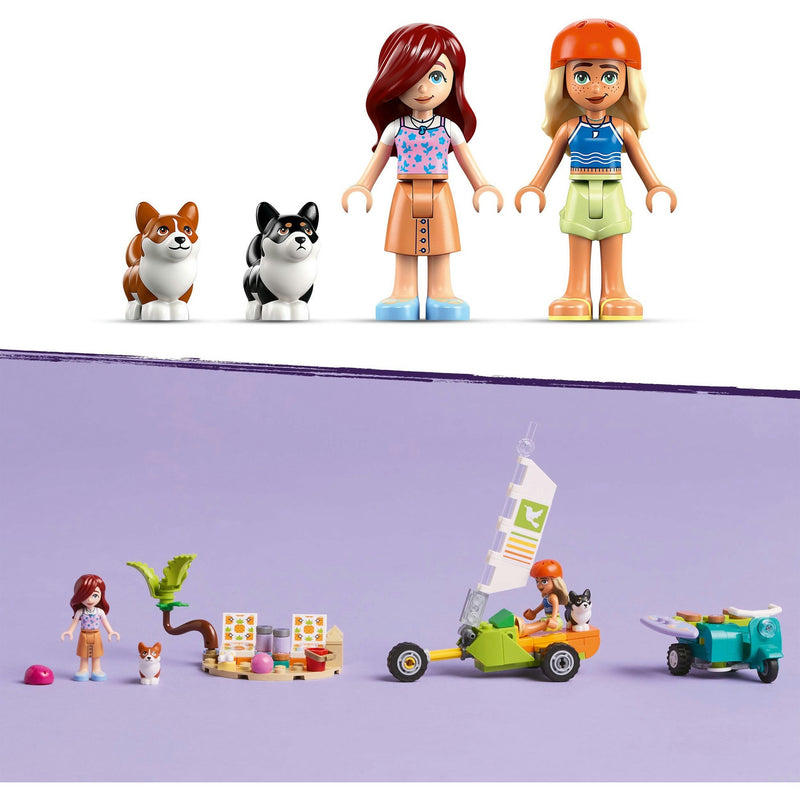 Load image into Gallery viewer, Lego friends - surf- en scooterplezier met de honden constructiespeelgoed (42641)
