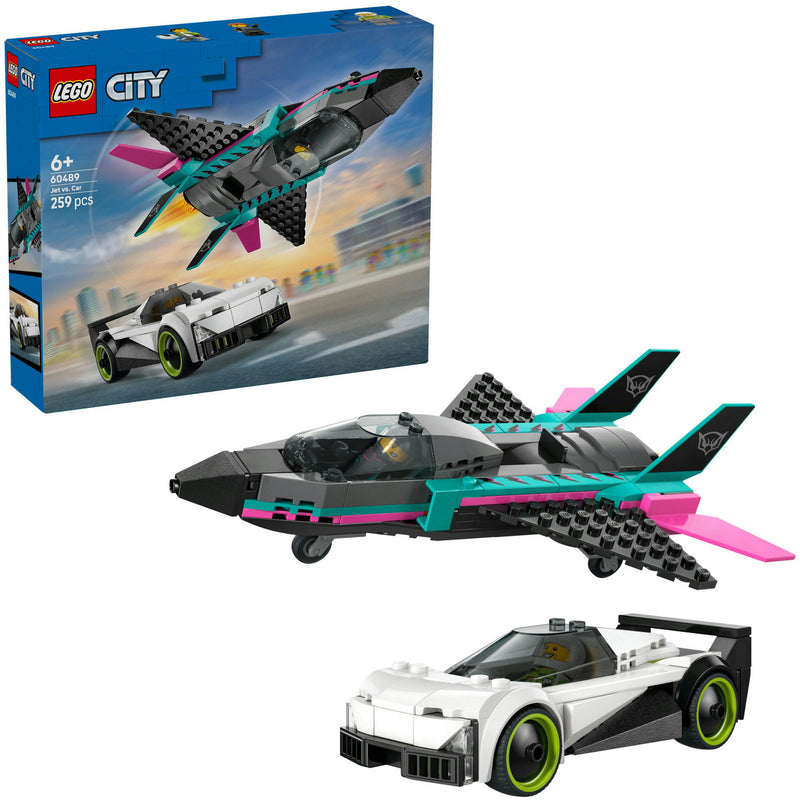 Load image into Gallery viewer, Lego city jet vs. car6 constructiespeelgoed
