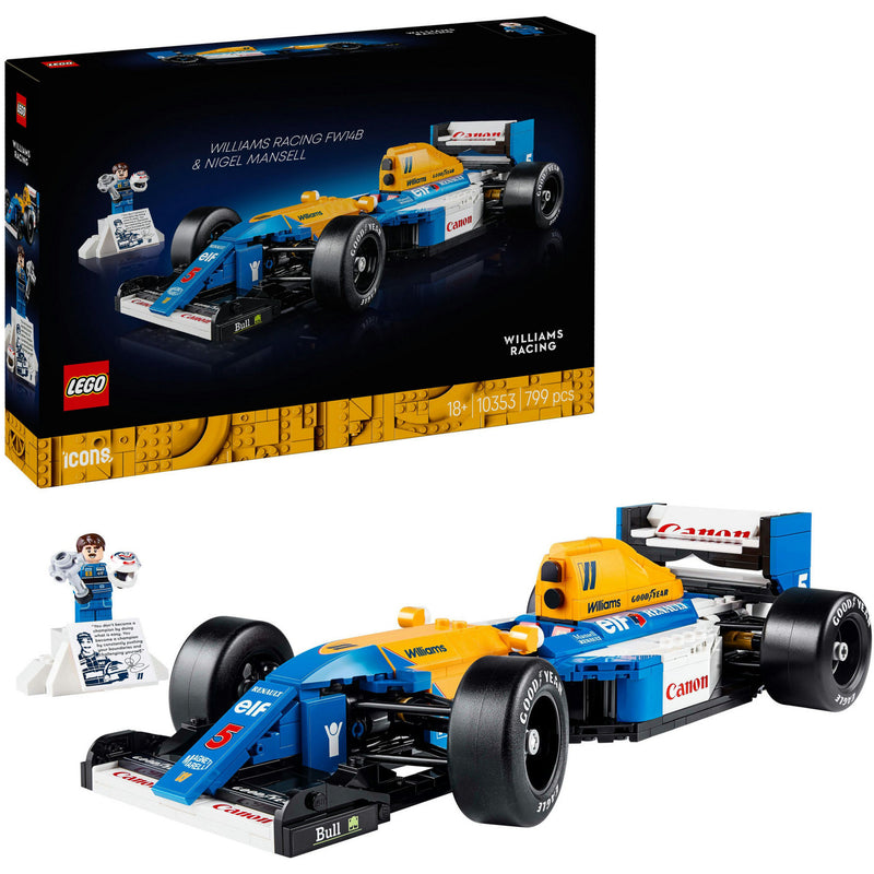 Load image into Gallery viewer, Lego icons - williams racing fw14b en nigel mansell constructiespeelgoed (10353)
