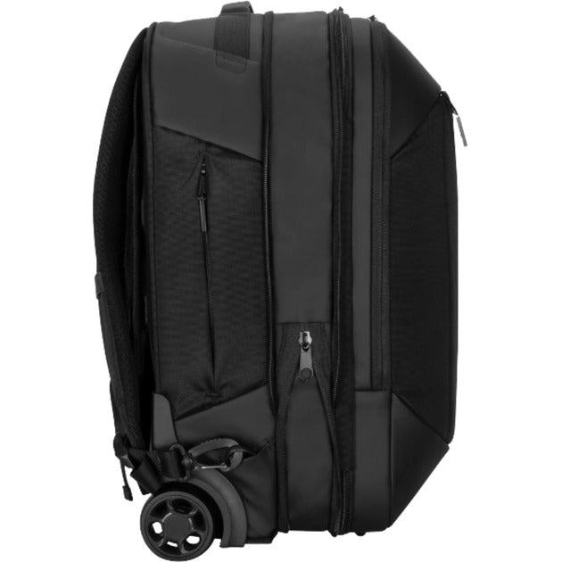 Load image into Gallery viewer, Targus 15.6” ecosmart mobile tech traveler rolling backpack trolley (zwart)
