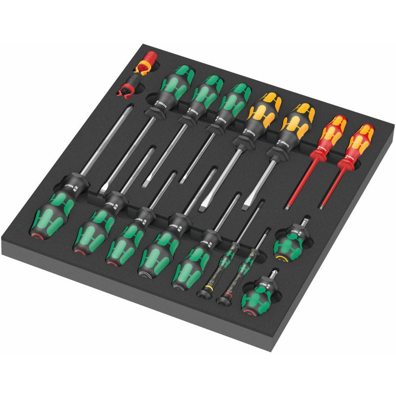 Load image into Gallery viewer, Wera 9700 tool rebel werkplaatswagen 1, 94-delig gereedschapswagen (zwart, incl. 4 schuimrubber inzetstukken met gereedschap)
