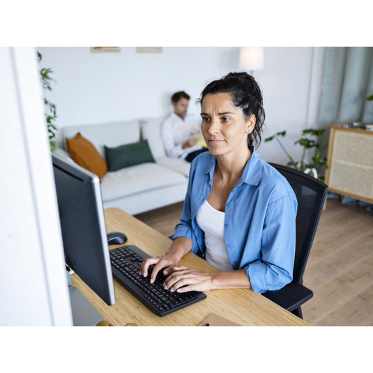 Trust trezo comfort draadloze toetsenbord- en muisset desktopset (zwart, us lay-out (qwerty), 100%)