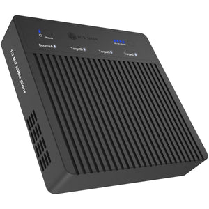 Icy box ib-4013mcl-c4 4-bays usb4® duplicator (1:3 klonen) dockingstation (zwart)